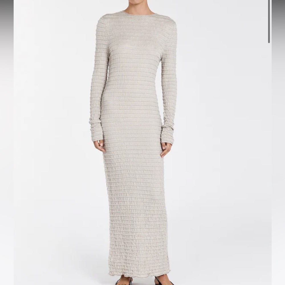 DISSH Cream Knit Maxi Dress